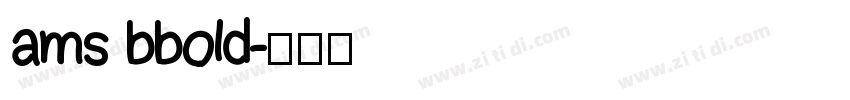 ams bbold字体转换